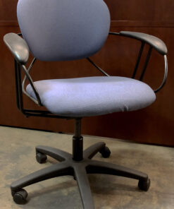 blue and black office chair