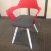 Red lobby chair