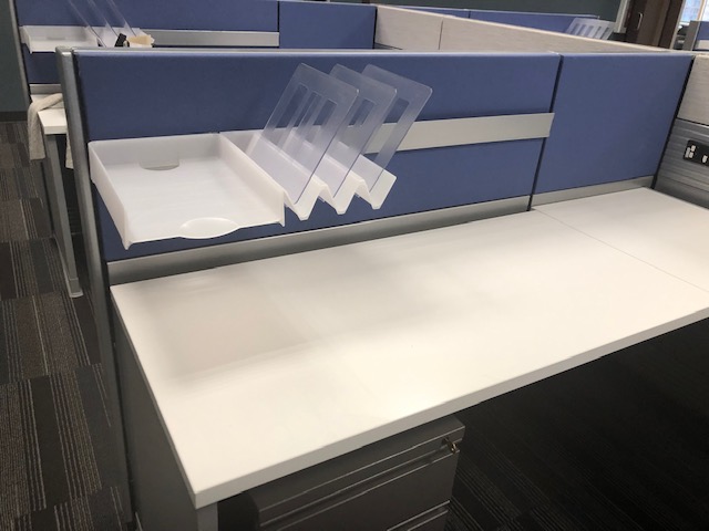 #178 Herman Miller Silver & Blue Etho Space Workstations - Image 2
