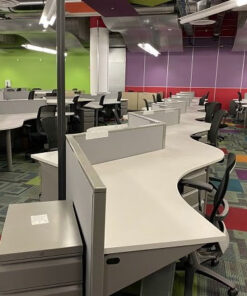 #257 Allsteel Task Serpentine Workstation