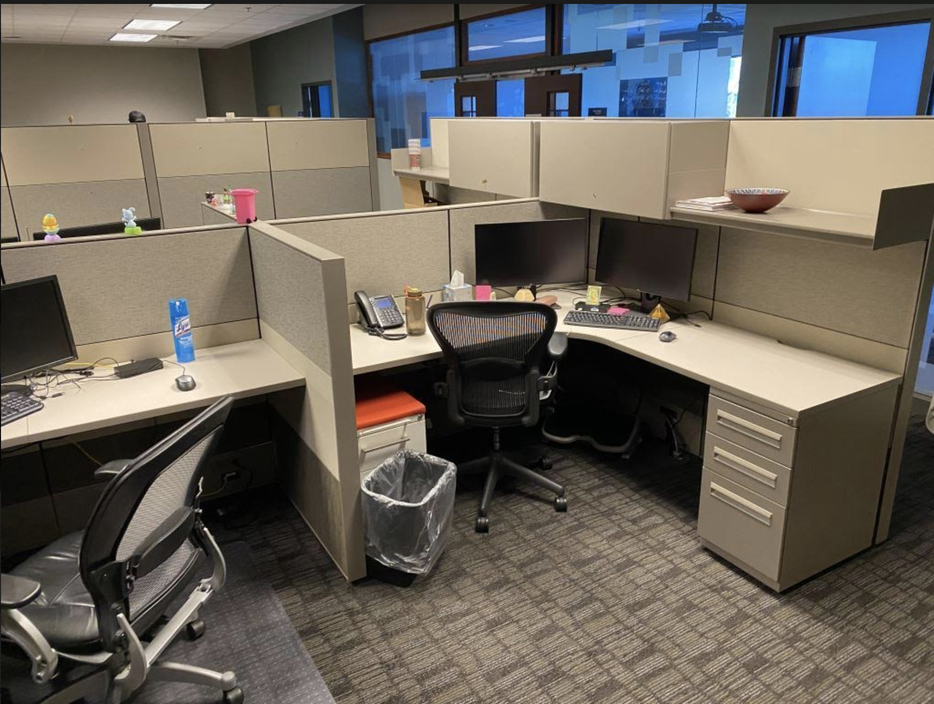#268 Haworth Compose Corner Stations - Image 2