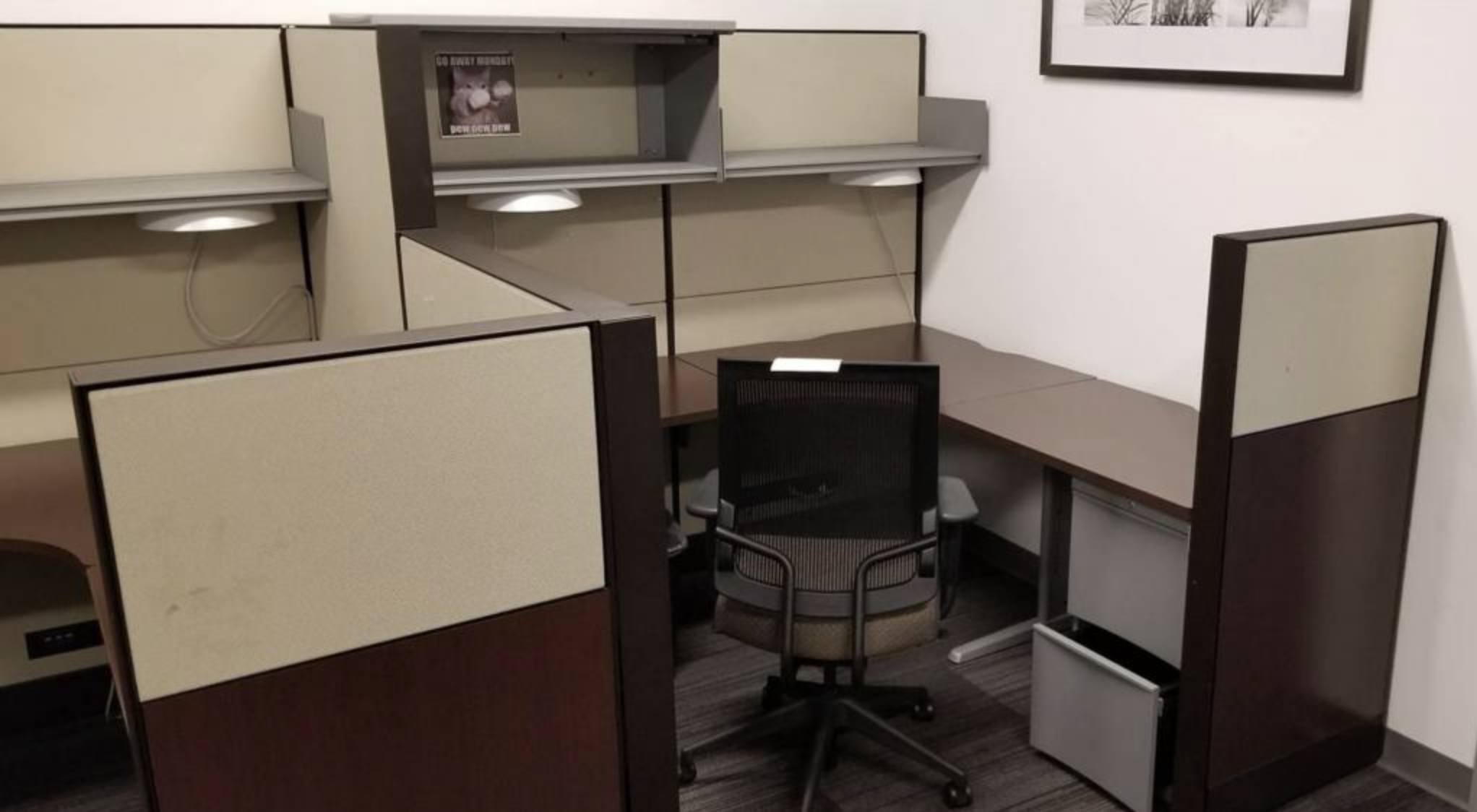 #353 6x6 Teknion Leverage Workstations - Image 3