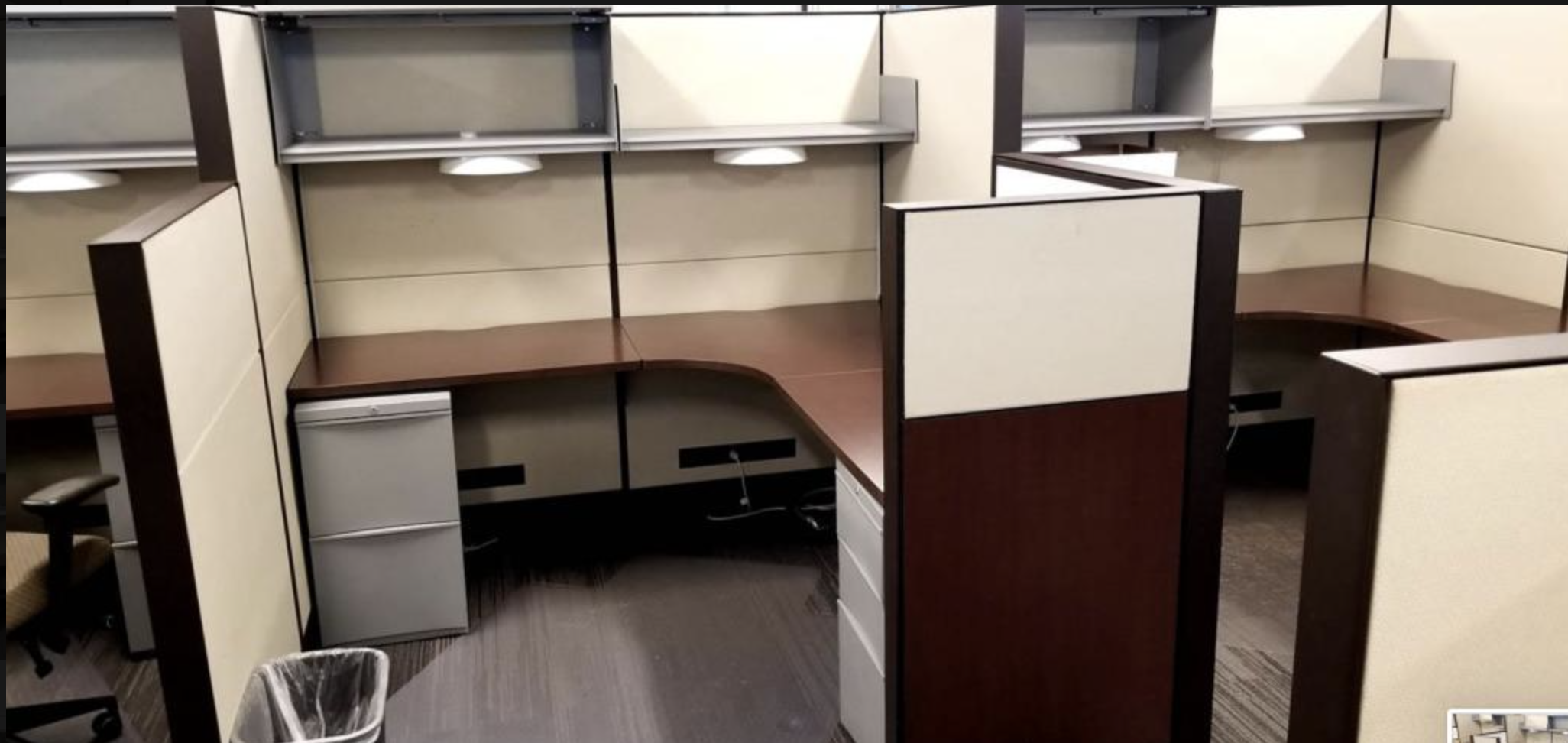 #353 6x6 Teknion Leverage Workstations - Image 2