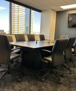 #542 Phantom Black Steelcase Electric Table