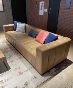 #560 Tan Leather Couch