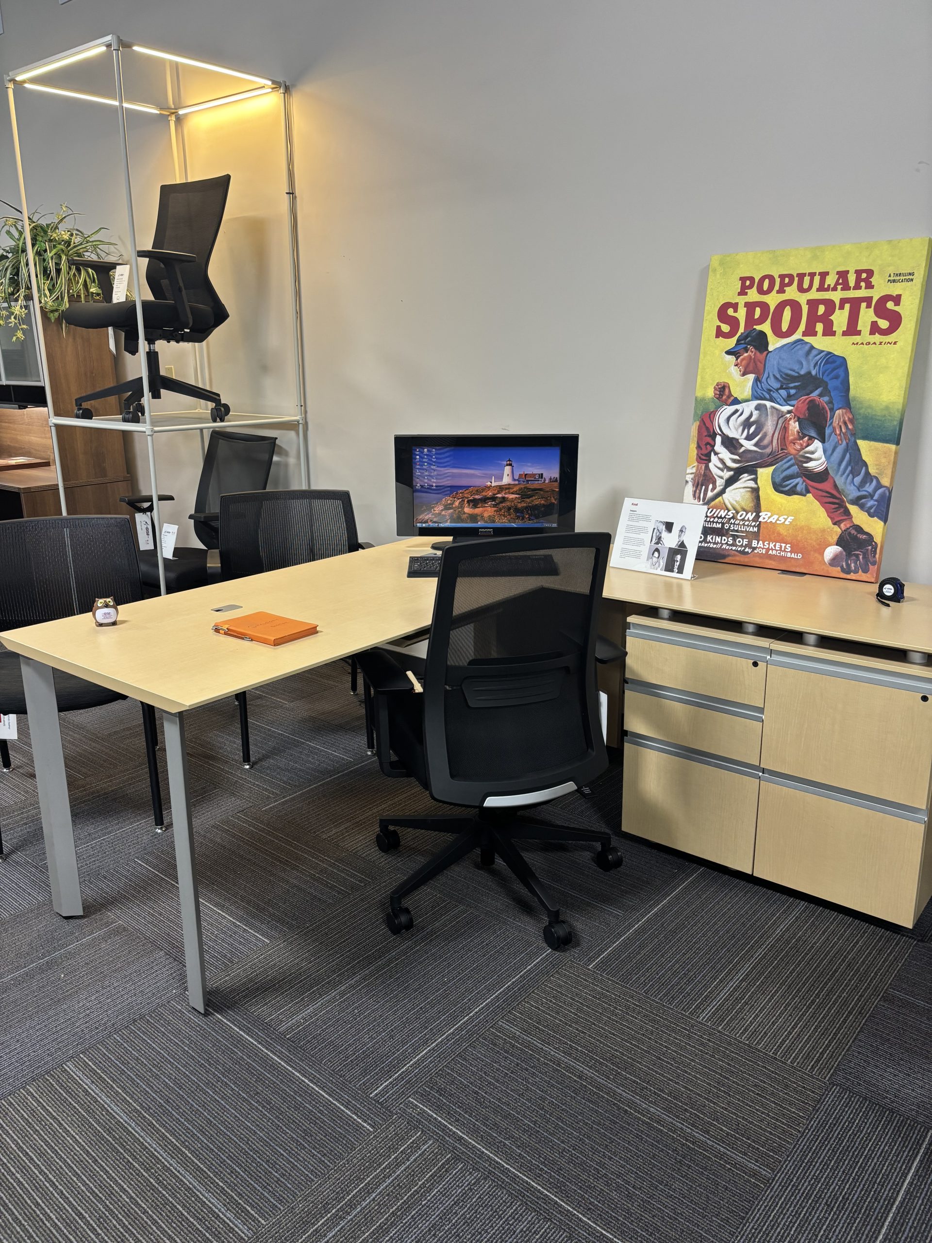 Knoll AutoStrada L-Shape Desk Setup - Image 2